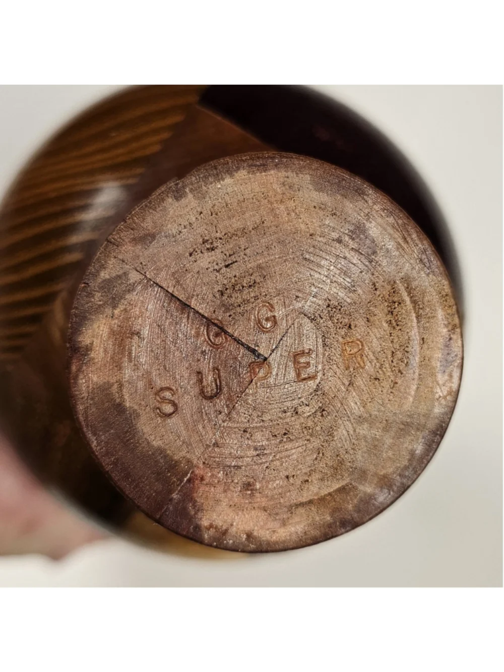 Hand Turned Segmented Wood Vase 6.5